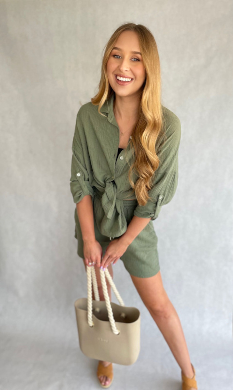 Milano komplet Muślinowy khaki Milano komplet Muślinowy khaki