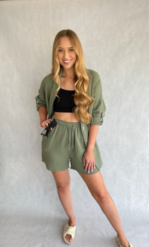Milano komplet Muślinowy khaki Milano komplet Muślinowy khaki
