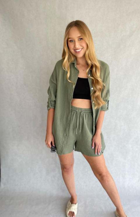 Milano komplet Muślinowy khaki Milano komplet Muślinowy khaki