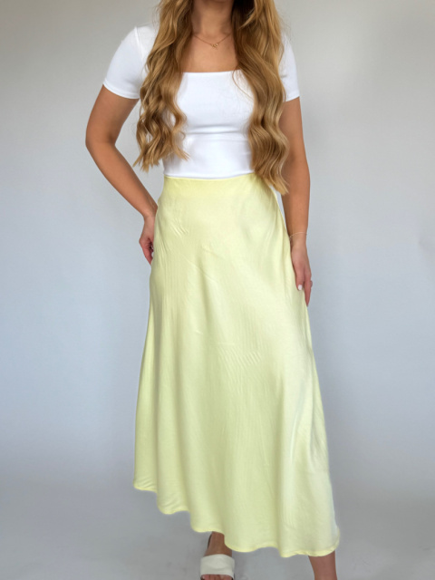 Spódnica wiskoza/jedwab yellow Spódnica wiskoza/jedwab yellow