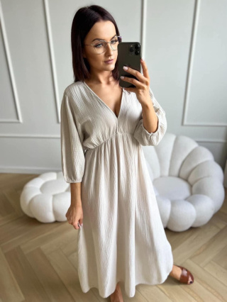 Sukienka muślinowa Carla beż