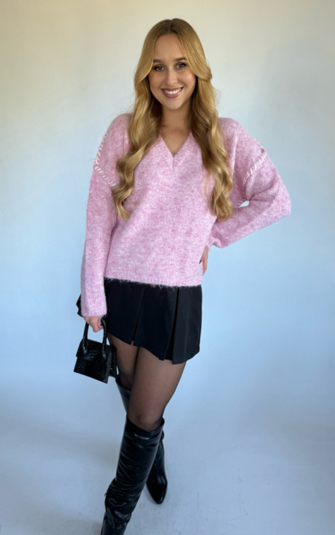 Sweter z przeszyciem ELSA Sweter z przeszyciem ELSA